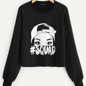 Figure Print Sweatshirt